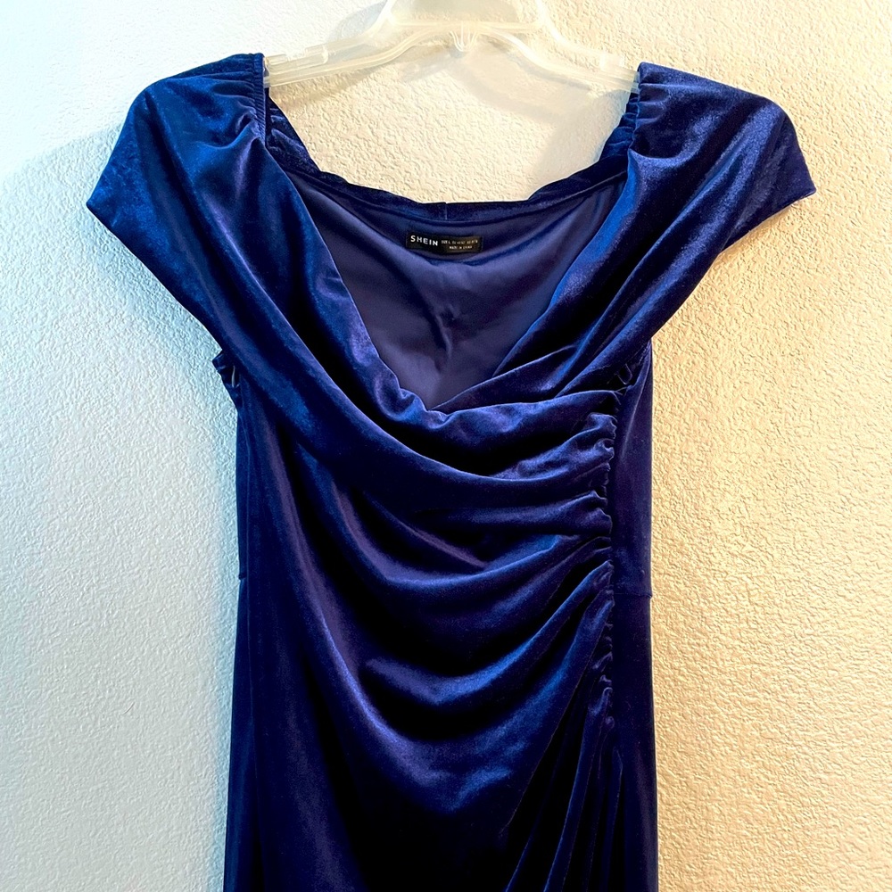 Beautiful velvet royal blue